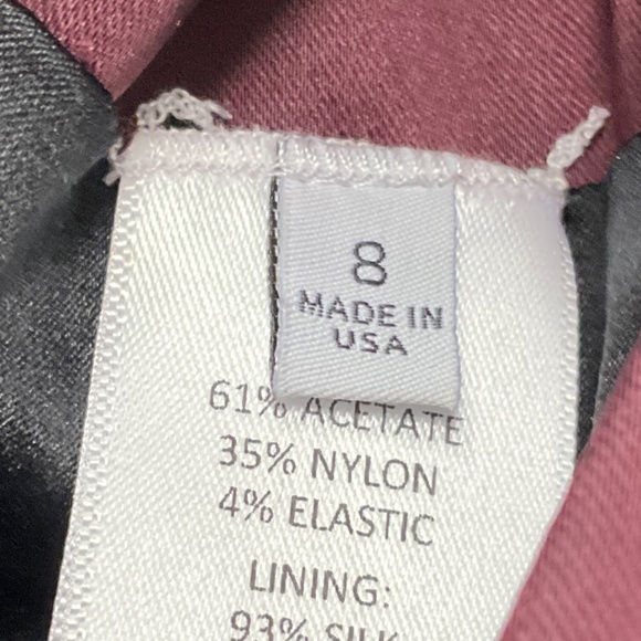 ROSETTA GETTY MAROON DRAWSTRING NECK DRESS - Picture 5 of 5